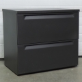 Herman Miller Grey 2 Drawer 30 in. Lateral File Cabinet, Locking